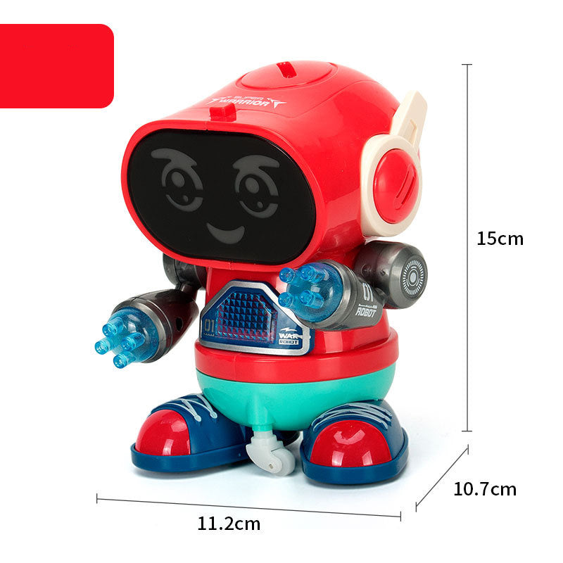 Robot eléctrico de rock, música, luz, robot automático que camina, se balancea y baila, juguetes para niños