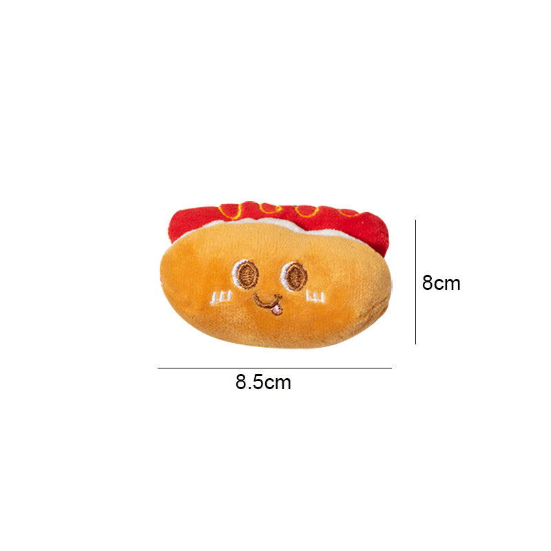 Cat Mint Teething Hamburger Chicken Leg Cute Pet Chewing Toy Kitten Bite Resistant Toy Pet Toy Soft