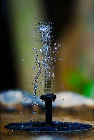 Fuente flotante en miniatura de jardín de mercurio de agua solar