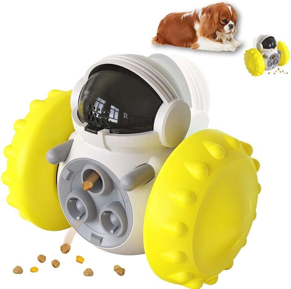 Juguete de golosinas para perros pequeños, dispensador de comida, juguete interactivo para perros, juguete de alimentación lenta para gatos, dispensador de golosinas para entrenamiento de inteligencia de perros, duradero y adecuado para perros y gatos