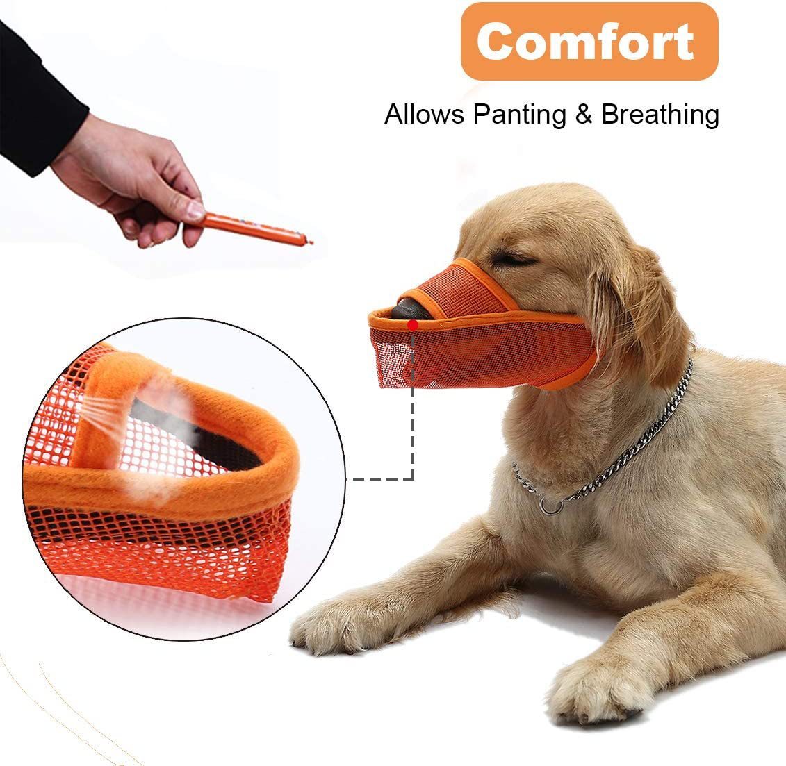 Breathable Mesh Muzzle For Dogs Anti-bite Anti-barking Anti-eating Anti-barking For Large Medium And Small Dogs