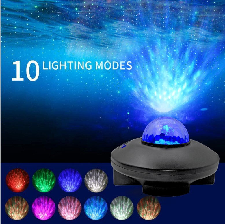 Bluetooth starry sky watermark light voice control laser laser light