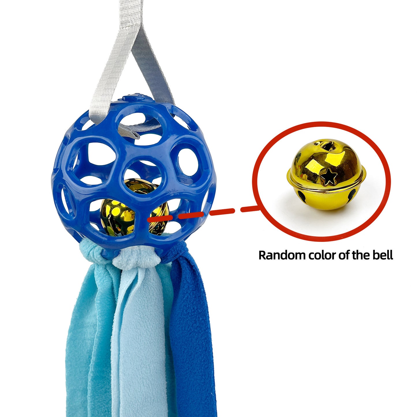 Interactive Toy Ball For Pets Hollow Ball With TPR Sound For Dogs And Cats Educational Bell Pet Toy