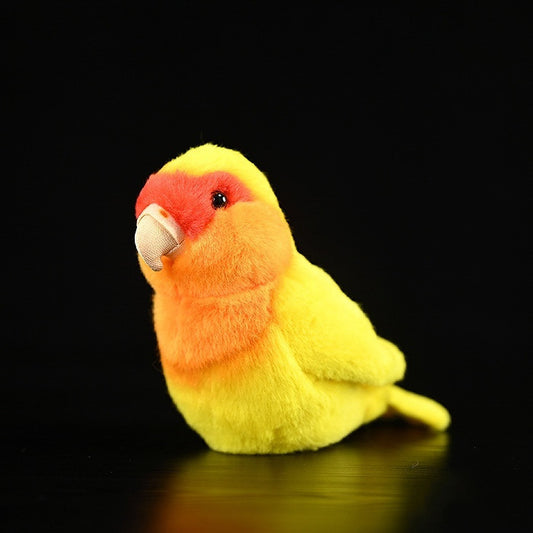 Yellow Peach Peony Parrot Doll Simulation Parrot Plush Toy