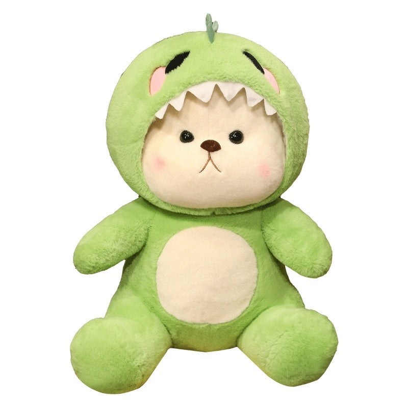 Transforming Dinosaur Bear Doll Plush Toy Sleeping Pillow