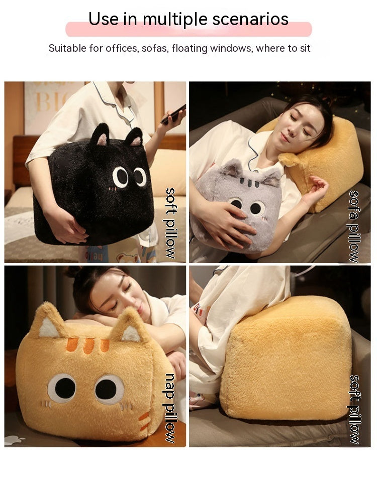 Square Cat Doll Sleeping Pillow Plush Toy