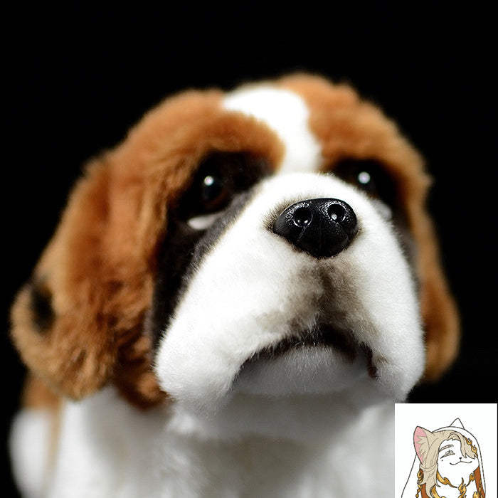 Cute St. Bernard Dog Doll Simulation Animal Plush Toy