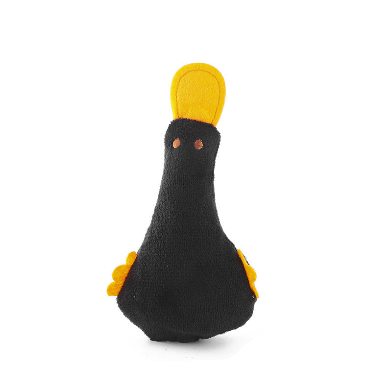 Jouets pour animaux de compagnie en forme de canard mignon, jouet en peluche pour chien et chat, jouet couineur pour chien, jouet à l'herbe à chat, jouet à mâcher pour petits et grands chiens, accessoires de dressage