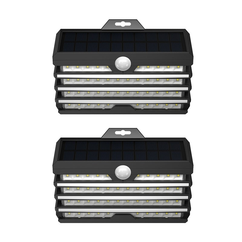 Luz Solar LED para exteriores, luces solares para jardín, lámpara de pared con Sensor de movimiento, impermeable, alimentada por energía Solar, lámpara para césped y paisaje