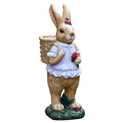 Animal Flower Pot Decoration Rabbit Creative Cute