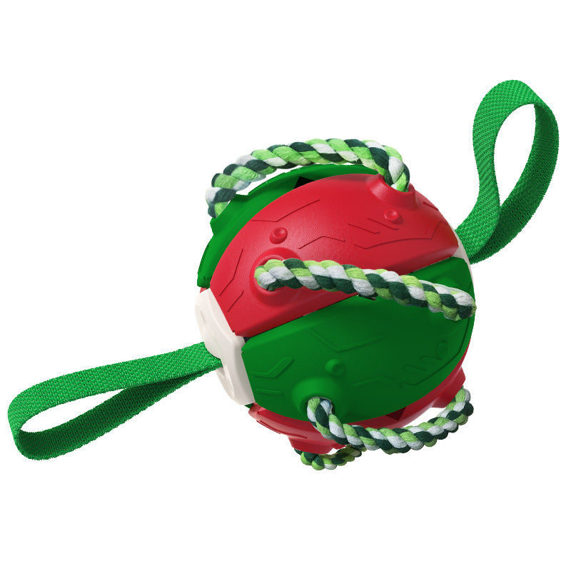 Pelotas de juguete para perros con cuerdas para masticar Platillo volador para mascotas Juguete interactivo para perros para tirar de la cuerda Los mejores regalos para perros pequeños y medianos 