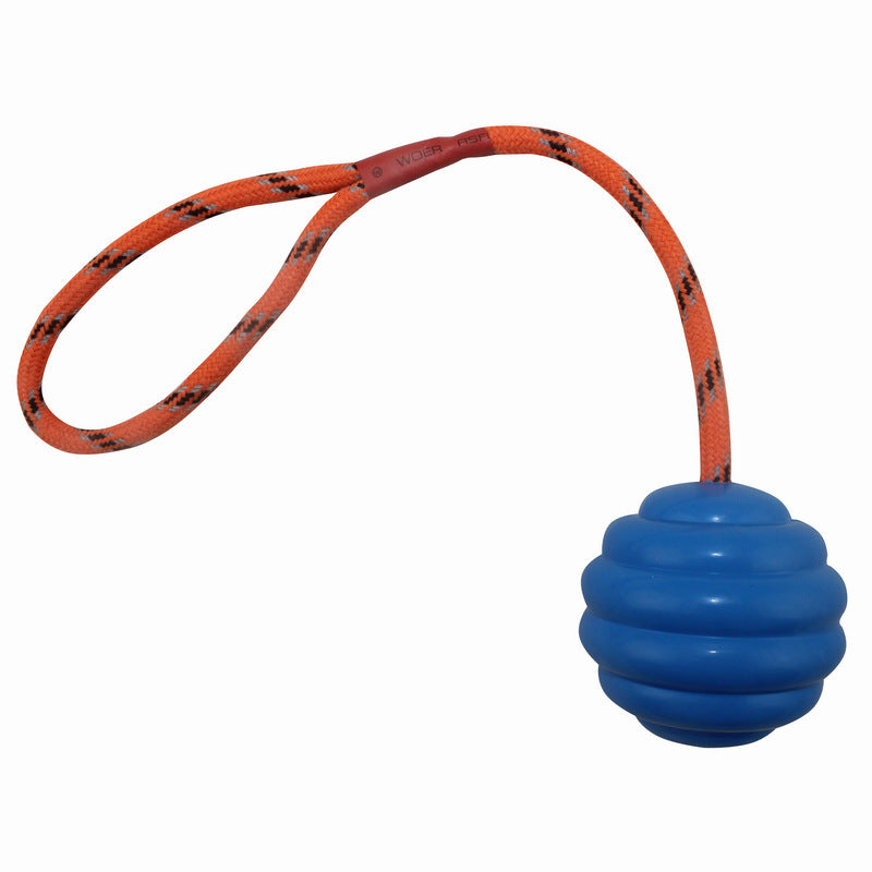 Ball Multi-color Optional Rubber Bite-resistant Molar Clean Tooth Rope Knot Interactive Training Pet Toy