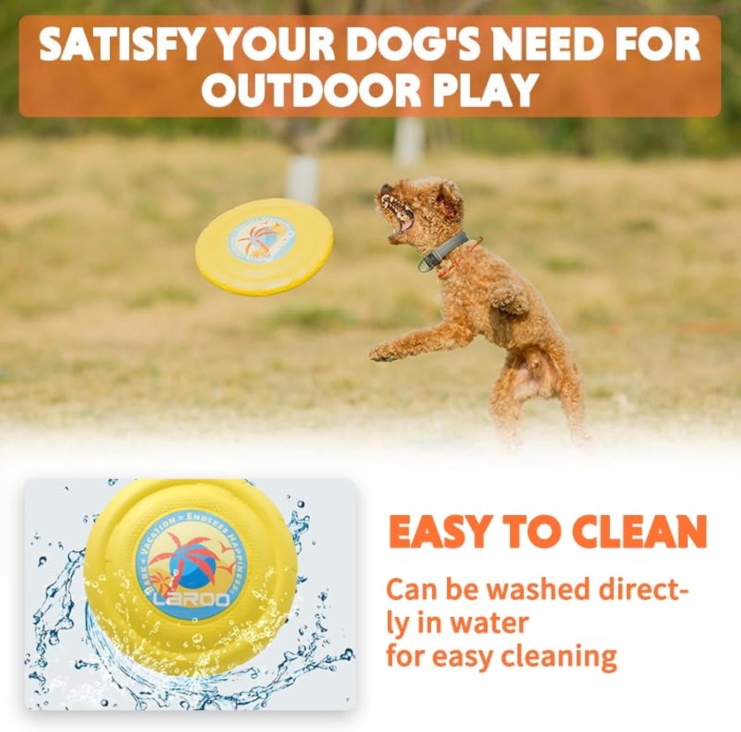 Dog Flying Disc Dog Flying Disc Durable And Interactive Flying Disc For Medium And Large Dogs  Perfect For Summer Parties And Outdoor Playtime