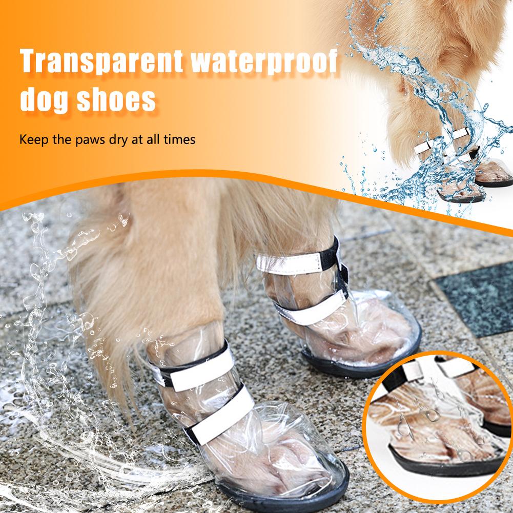 Zapatos impermeables para mascotas Perros grandes a prueba de salpicaduras