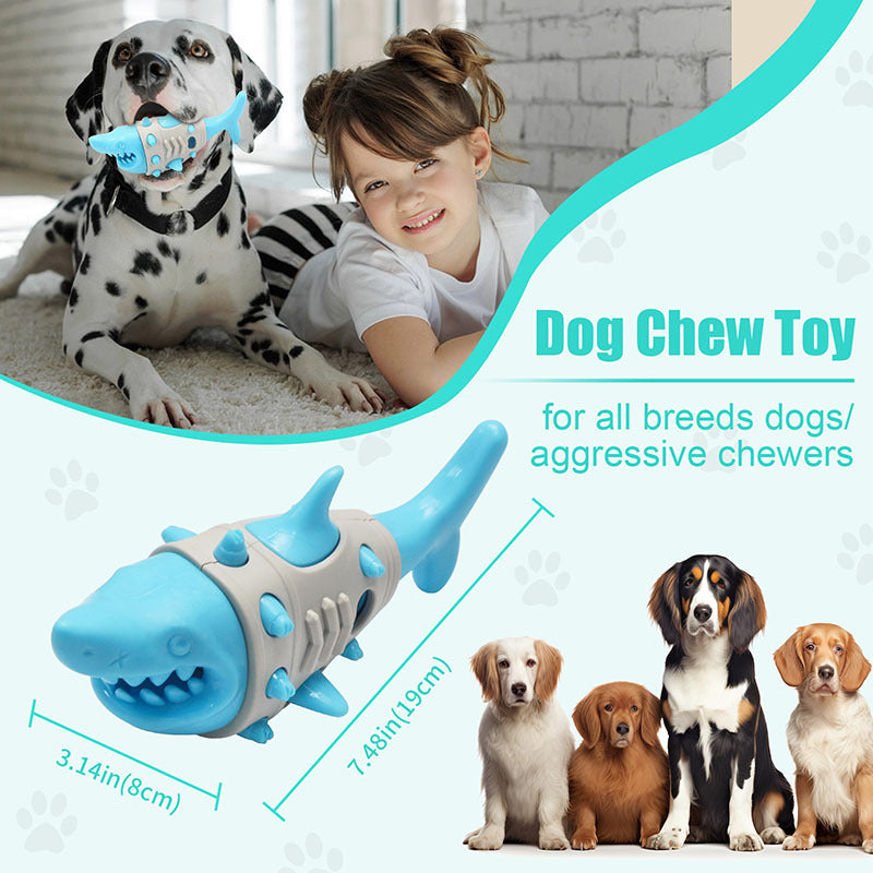 New Dog Teething Leaky Toy Mimics Shark-tooth Cleaning And Bite-resistant Tooth-venting Toy For Dogs