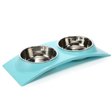 Cuenco para perros y gatos, cuenco para cachorros, cuenco para almacenar agua y alimentos, cuenco para arroz de acero inoxidable de resina PP no tóxica, 3 colores 