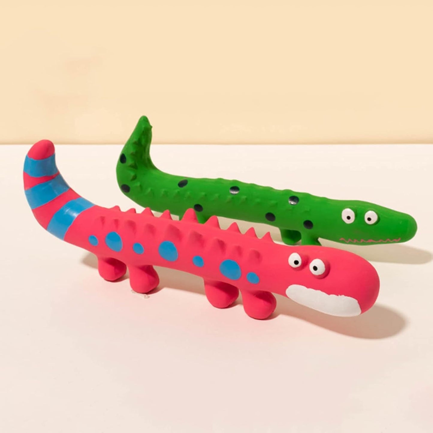 Dog Chew Toys Dog Squeaky Toys For Aggressive Chewers Cute Lizard Shape Pet Dog Chewing Toy Interactive Dog Teeth Molar Toy For Small Medium Large Puppy Dogs Green