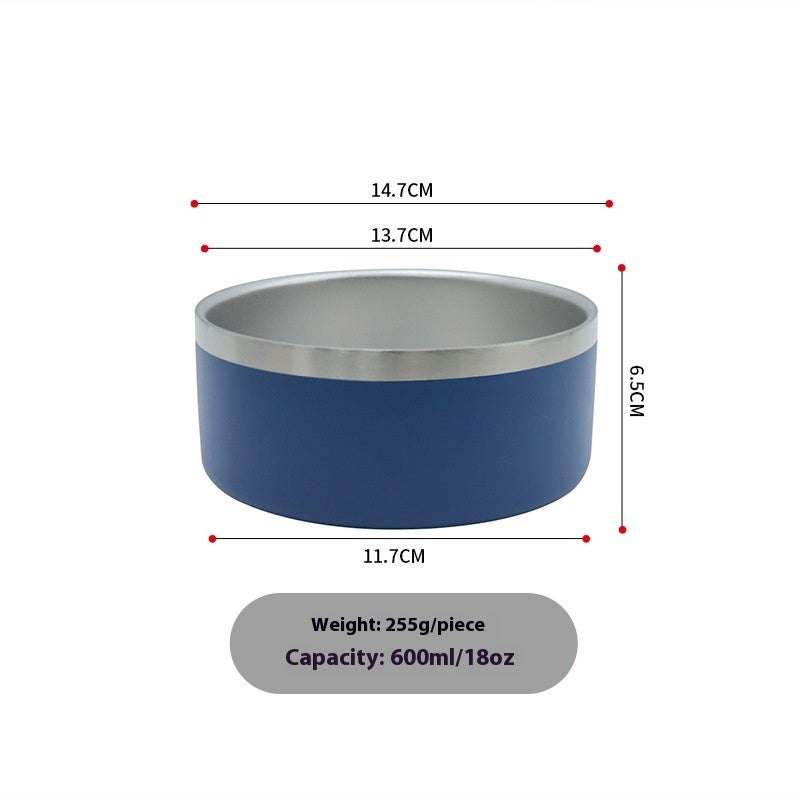 304 Stainless Steel Bowl For Pet Double-layer Thickening