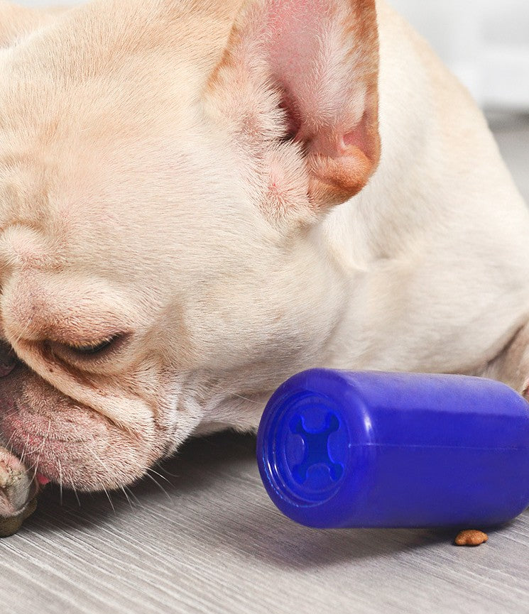 Juguete para mascotas, rompecabezas resistente a las mordeduras, artefacto para cachorros, comida para perros pequeños, botella de vino con fugas