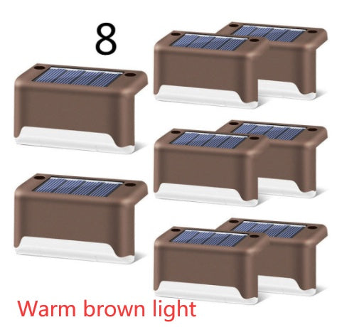 Nueva actualización, lámpara Solar LED resistente al agua para valla, luces solares para cubierta, luz de paso Solar para exteriores, para Patio, escaleras, camino de jardín, Patio