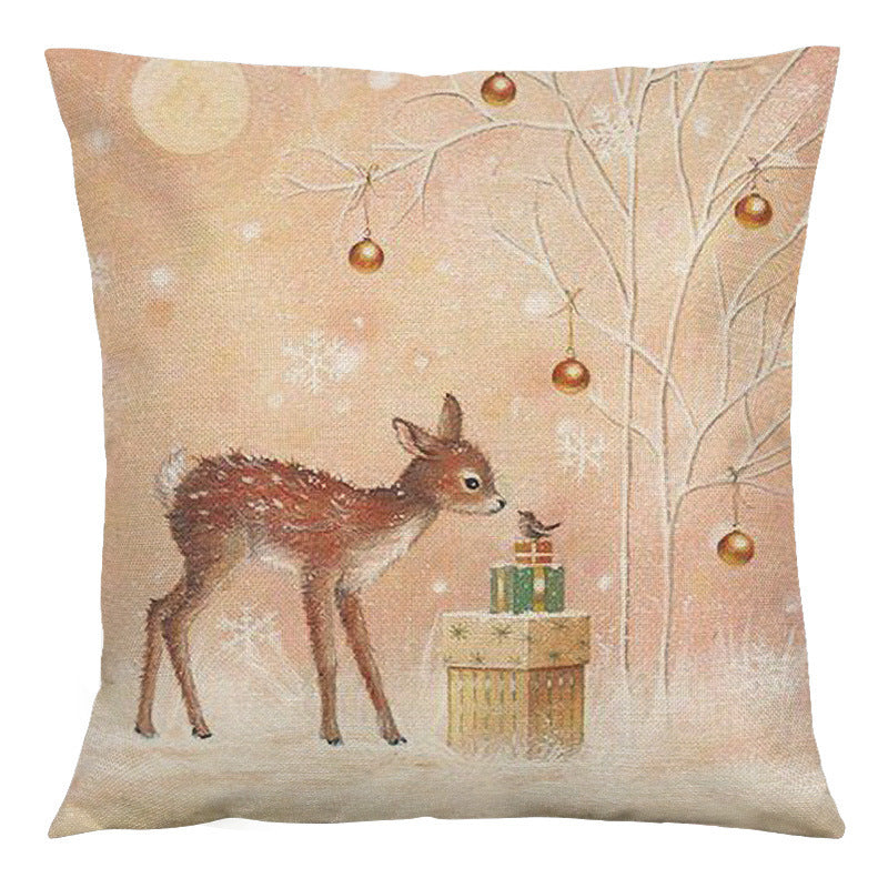 Animal Vintage Linen Home Sofa Cushion