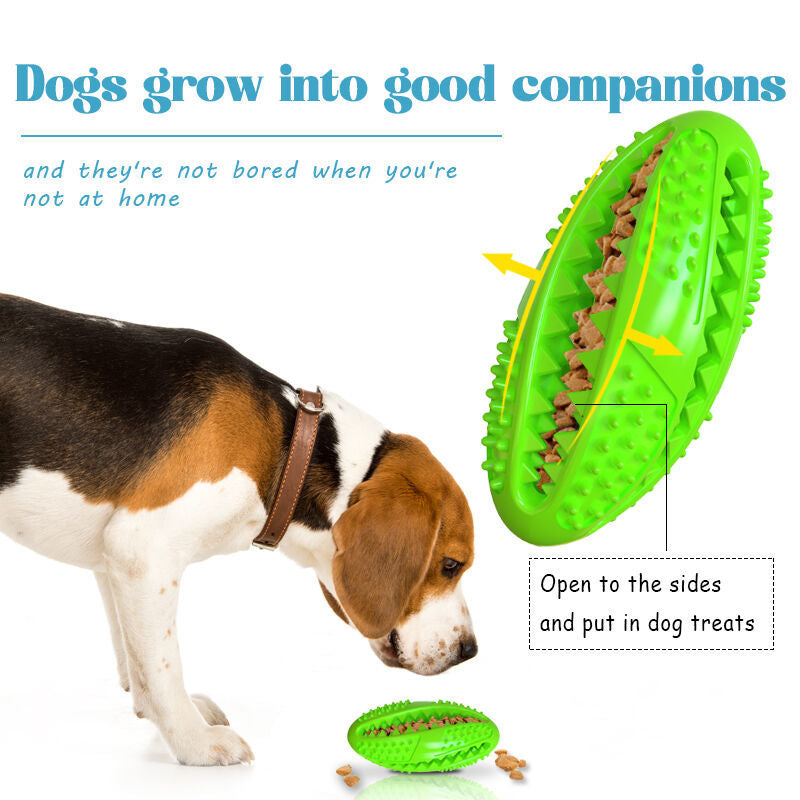 Pet Dog Dog Toy Leaking Food Ball Hidden Food Tooth Grinder To Relieve Boredom And Bite-resistant Rubber Football Puzzle Ball