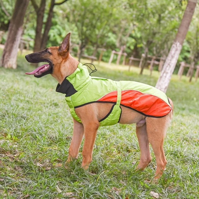 Manteau de sprint réglable pour chien, vêtements d'extérieur imperméables pour animaux de compagnie