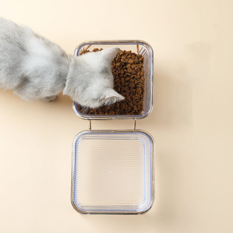 Bol à boire pour vertèbre cervicale à bouche oblique pour chat aux pieds hauts