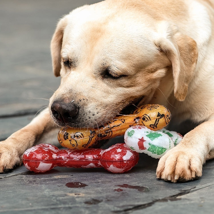 Printed Bone TPR Material Nibbling Sound Toy