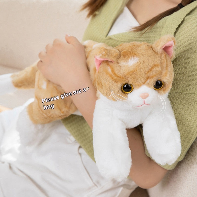 Poupée de chat de simulation, jouet pour chat de compagnie, poupée de caresses pour chat, jouet en peluche pour chat extraterrestre