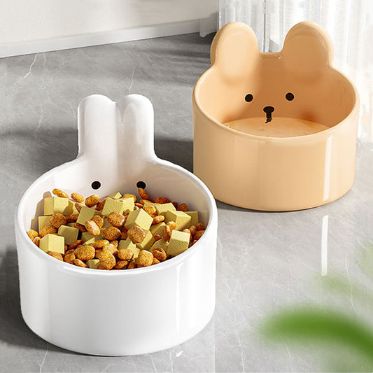 Bol en céramique pour animaux de compagnie, fournitures de nourriture pour chiens de gros calibre, ensemble de vaisselle pour chaton, accessoires pour chats, bols pour chiens