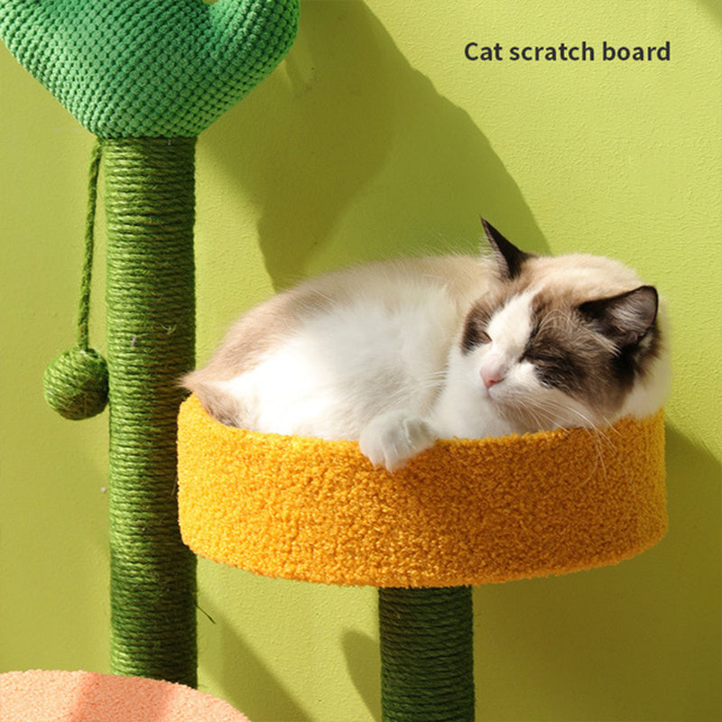 Cactus Climbing Frame Cat Sisal Hemp Column Grinding Claw