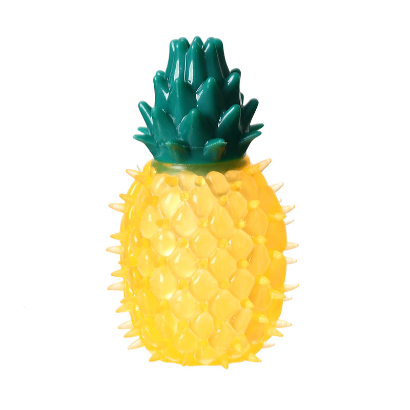 Jouet à mâcher ananas citron pour animaux de compagnie