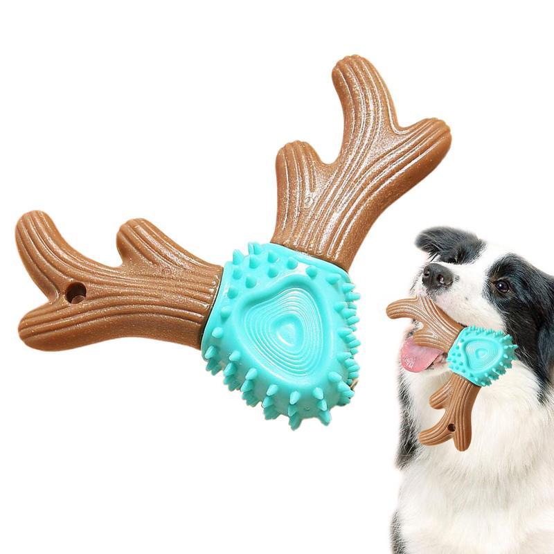 Bâton de jouet durable pour chiens Bois de cerf Bâton molaire pour dents Fournitures pour animaux de compagnie Jouets pour chiens Broyeur à dents 