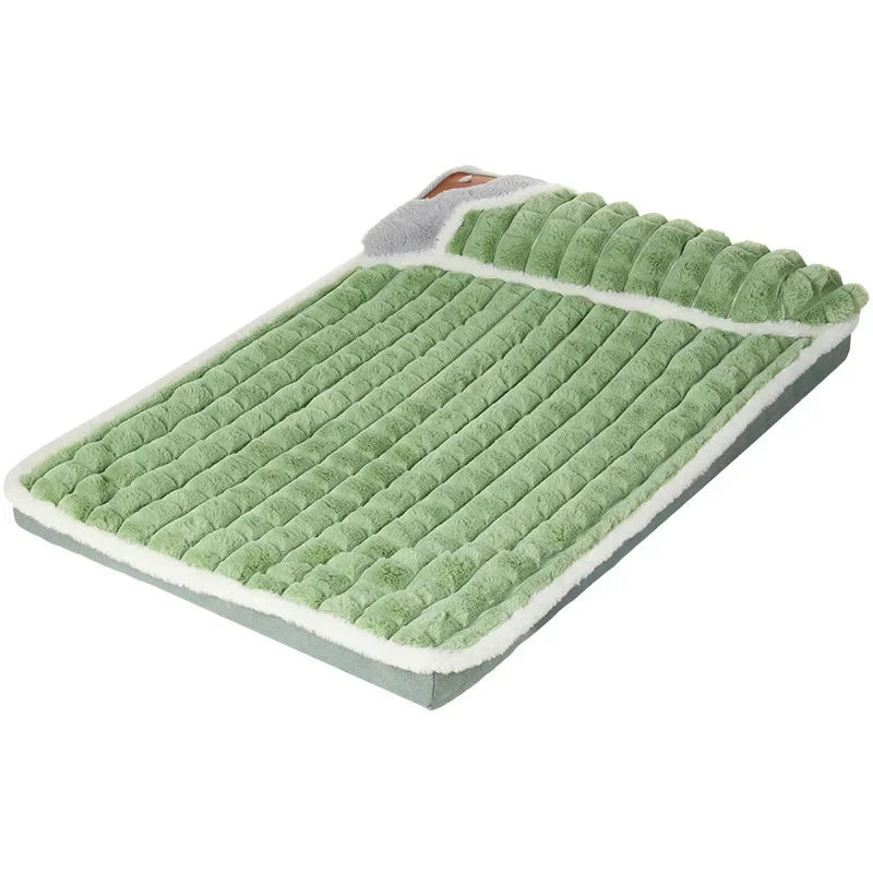 Tapis pour chien chaud et confortable pour l'automne et l'hiver, amovible et lavable, adapté aux grands chiens, lit pour chien, fournitures pour animaux de compagnie 