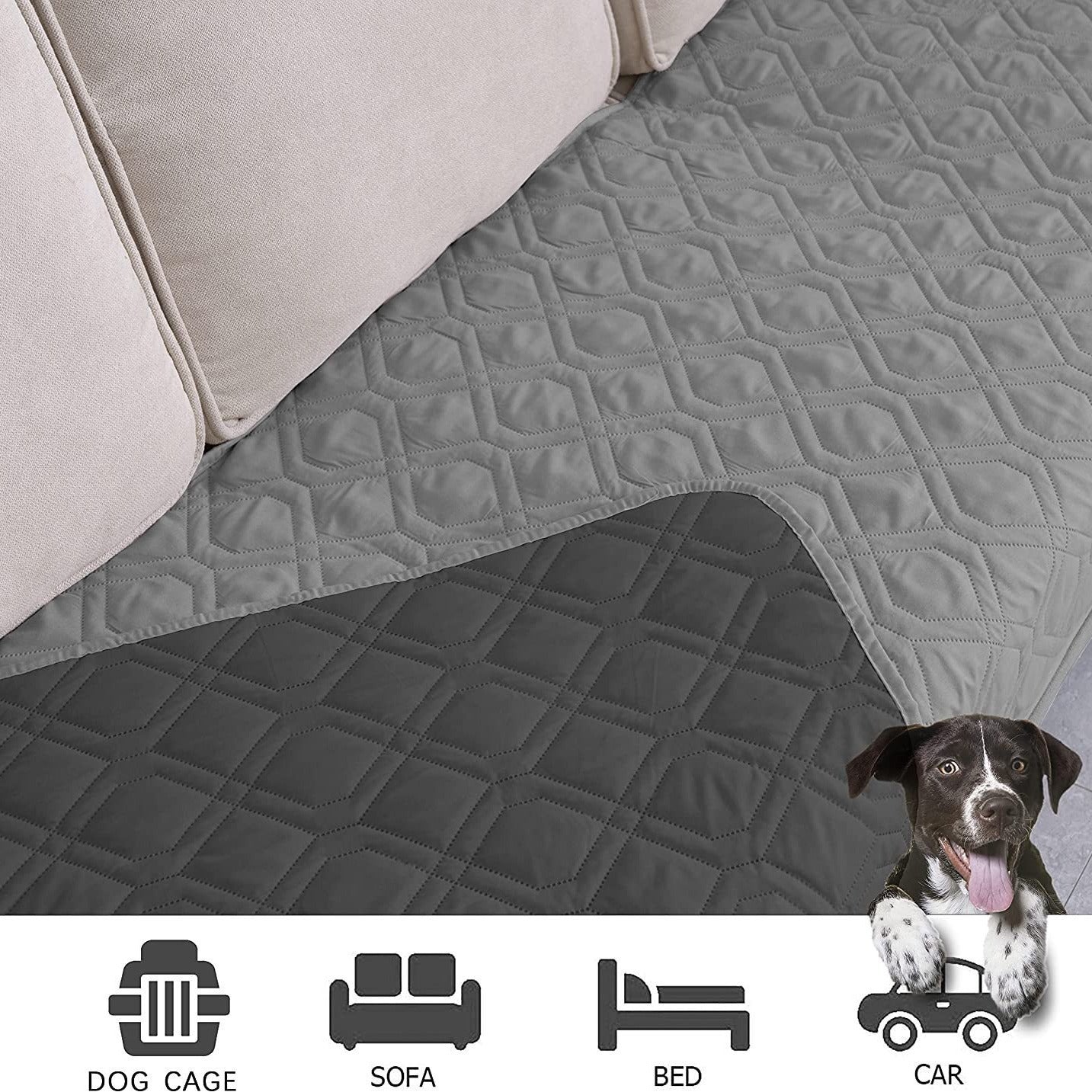 Couverture pour chien, couverture douce pour lit de chien, couvertures pour animaux de compagnie, housse de canapé pour chiens, housses de canapé réversibles lavables pour meubles de canapé