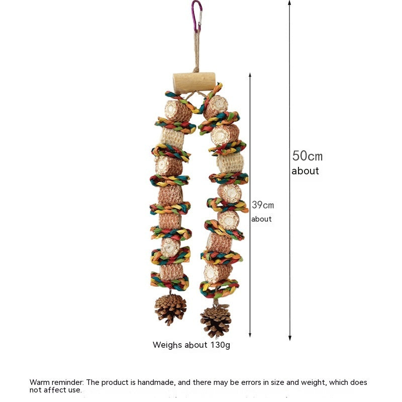 Medium And Large Parrot Bird Grinding Mouth Biting Toy