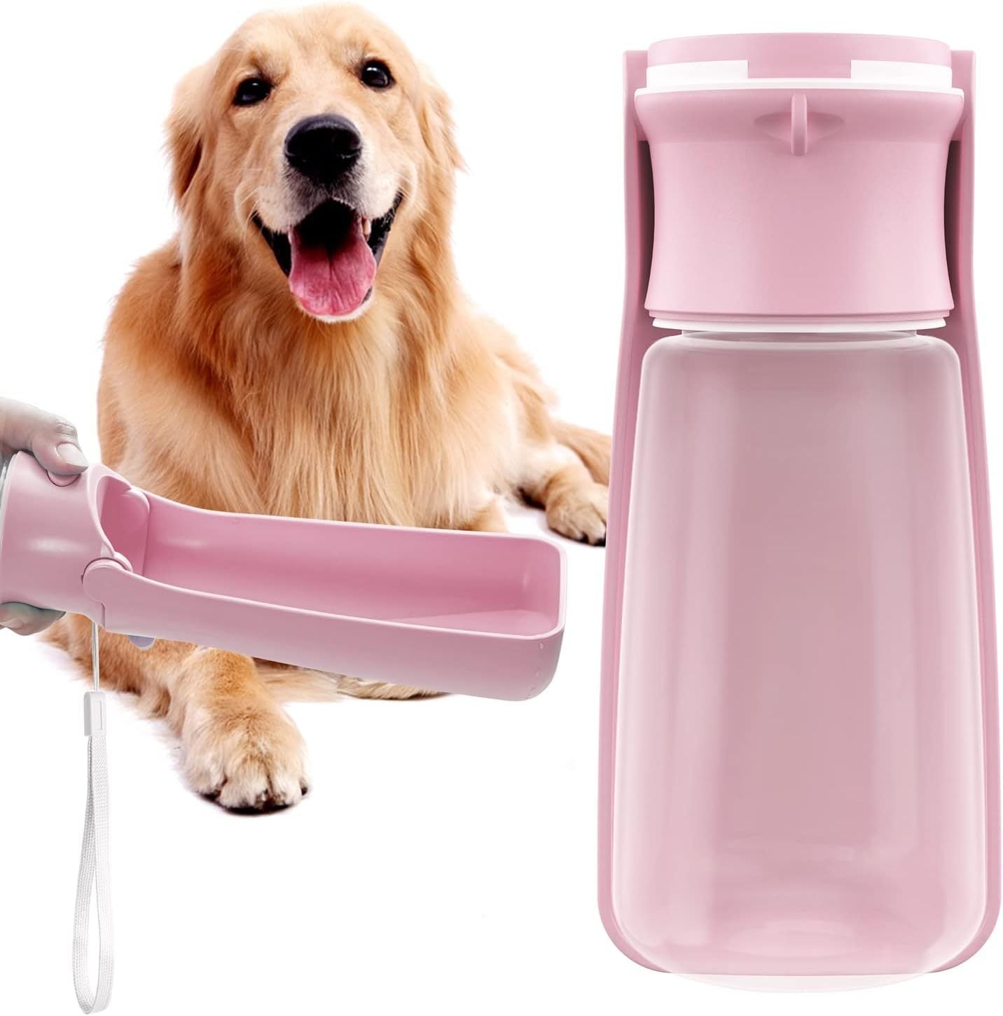 Bouteille d'eau portative pour chien, pour la marche, bouteilles d'eau portables pour animaux de compagnie, pour chiots, petits, moyens et grands chiens, distributeur d'eau, bol d'eau pour chien, accessoires pour chiens