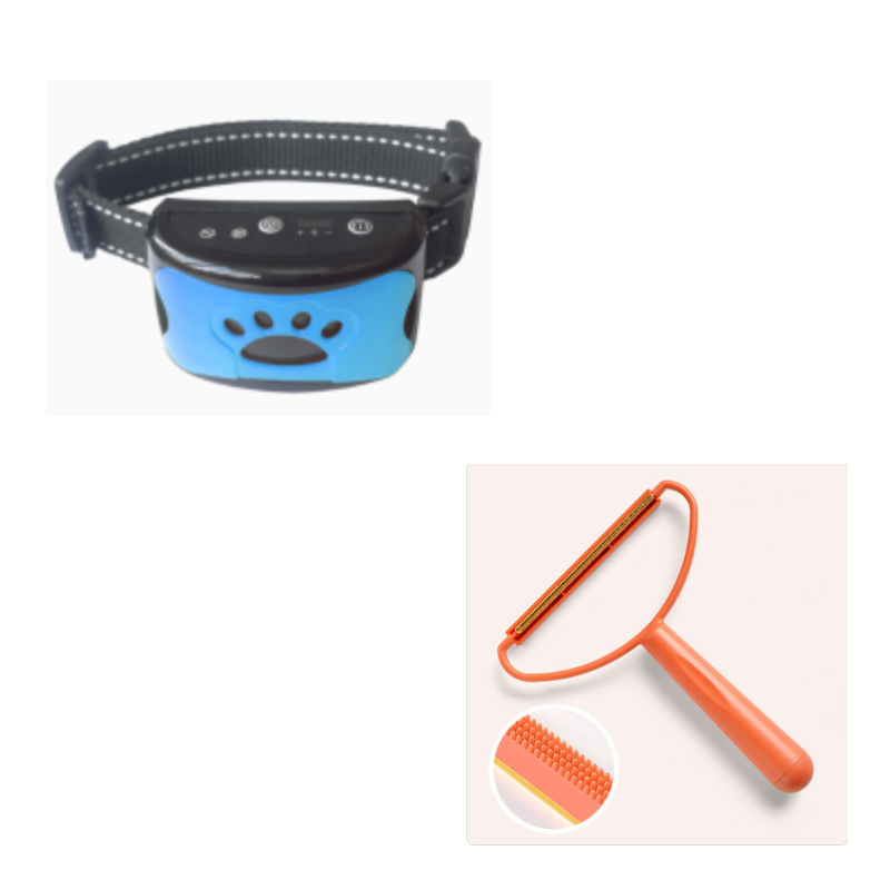 Collar de entrenamiento para perros, eléctrico, resistente al agua, Control remoto, recargable, entrenador para perros, supresor de ladridos con sonido de vibración de choque