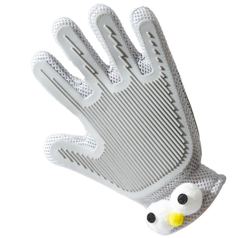 Gants de toilettage 2 en 1 pour chiens et chats, gants anti-poils pour animaux de compagnie, brosse de toilettage pour la perte de poils, massage, gant anti-poils, nettoyant pour fourrure pour canapé, vêtements