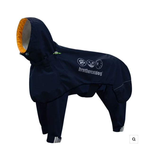 Chubasquero de cuatro patas para mascotas Poncho impermeable para perros medianos y grandes