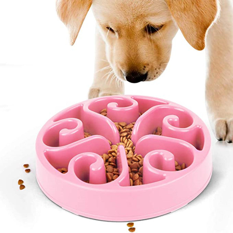 Gamelle pour chien de compagnie, gamelle pour alimentation lente, antidérapante, anti-déglutition, gamelle écologique pour chiens de grande, moyenne et petite taille, mesure pour chiots