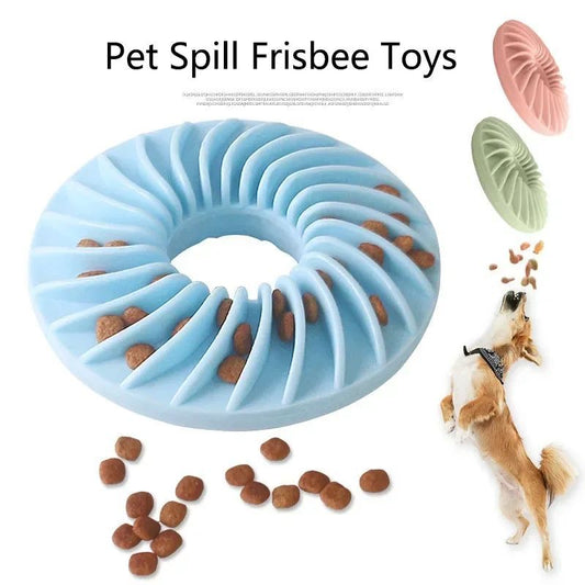 Soft Round TPR Leakage Food Pet Toy Interactive Puppy Feeder Teether Dog Slow Feeding Entertainment For Puppy Toys