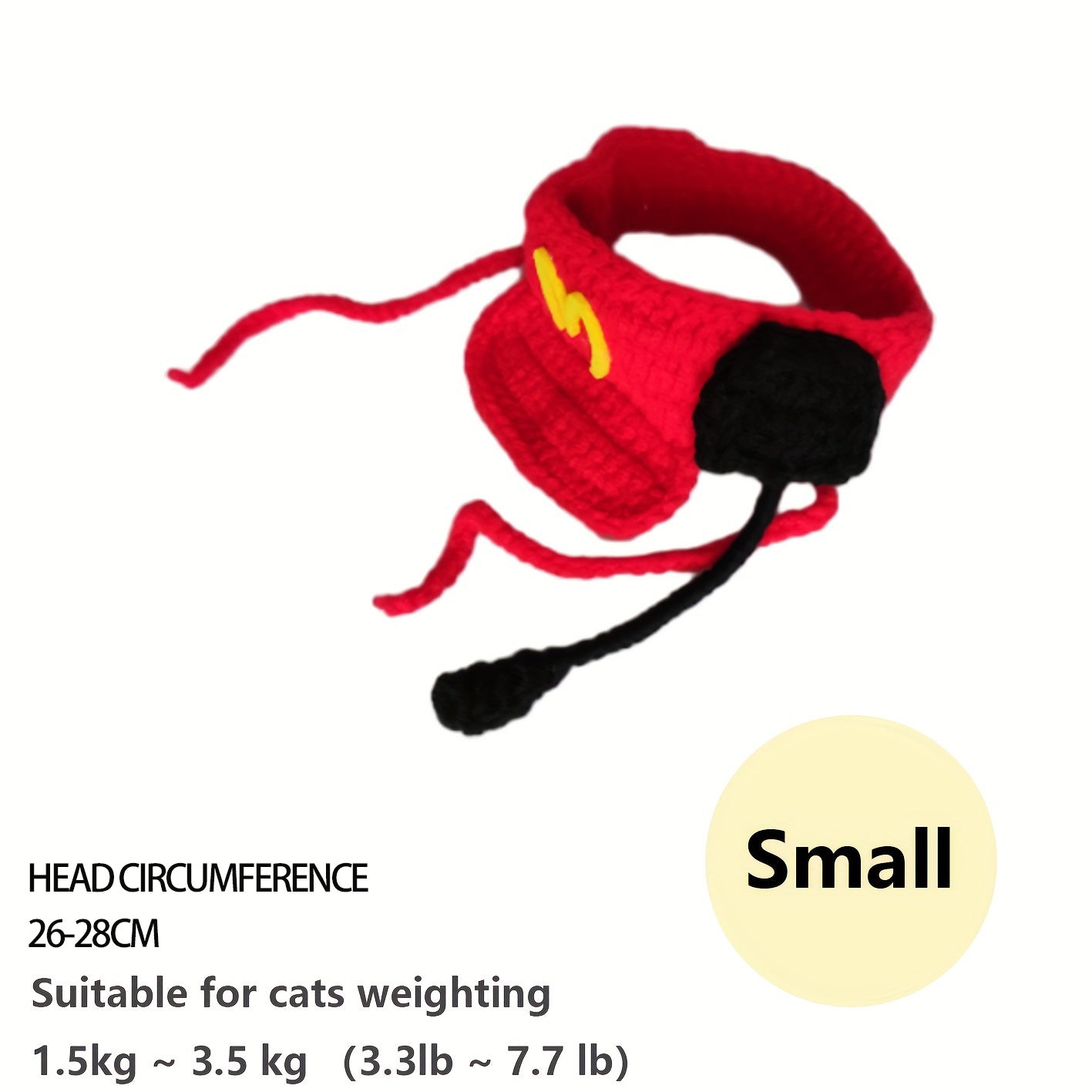 Chapeau de chef pour chat fait à la main Accessoires d'anniversaire pour animaux de compagnie Pull tricoté en coton pour chats et chiens de petite et moyenne taille Fournitures pour animaux de compagnie Vêtements pour chats 