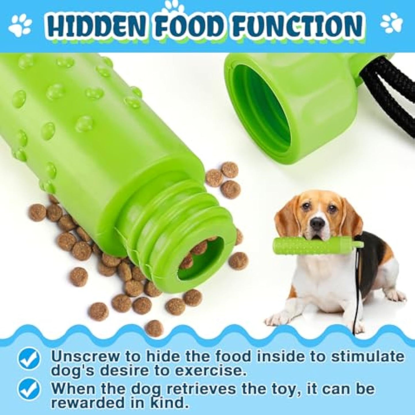 Floating Dog Pool Toys - Interactive Fetching Dog Water Toys For Hiding Food, Lightweight TPR Bumper Toys With Rope For Summer Outdoor Dogs Training Playing