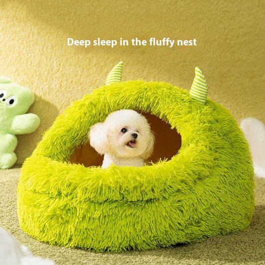 Autumn And Winter Dog Plush Warm Thickened Pet Bed