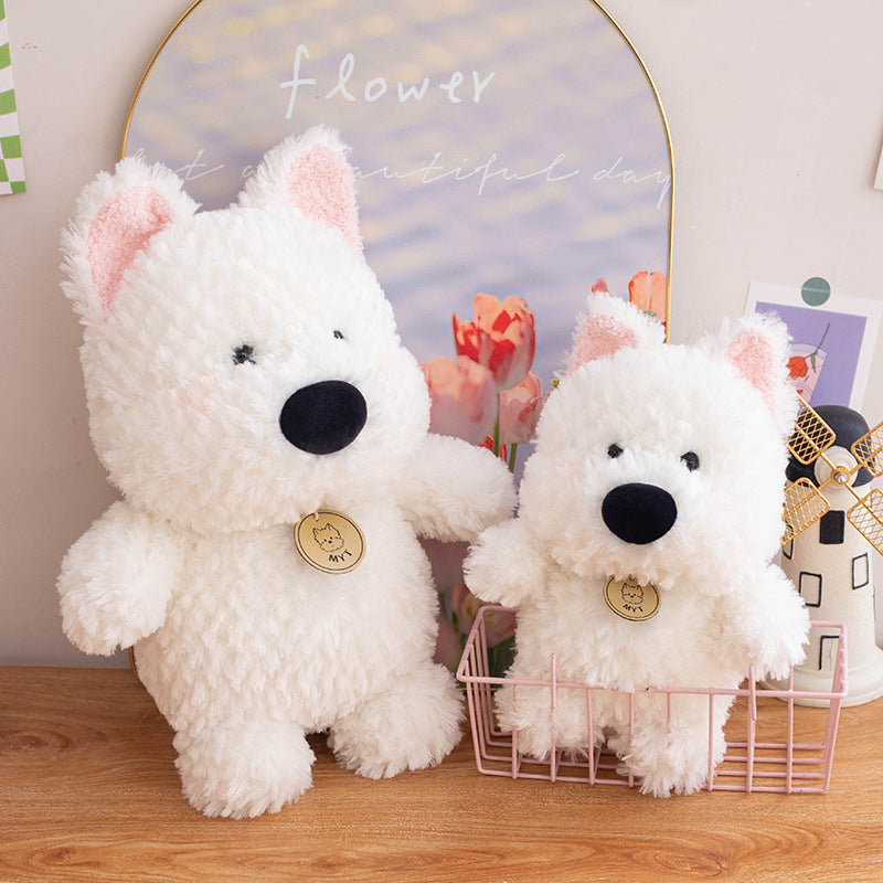 Jouet en peluche pour enfants en forme de chiot mignon West Highland