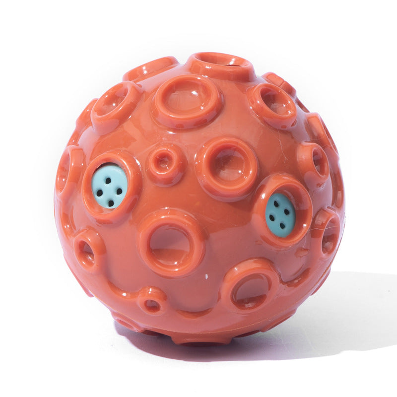 Dog Toy Ball For Aggressive Chewers Interactive Dog Ball Toy With Magical Squeaky Sound Durable Elastic Rubber Pet Chew Toys For Small Medium Large Dogs Relieve Anxiety Toy