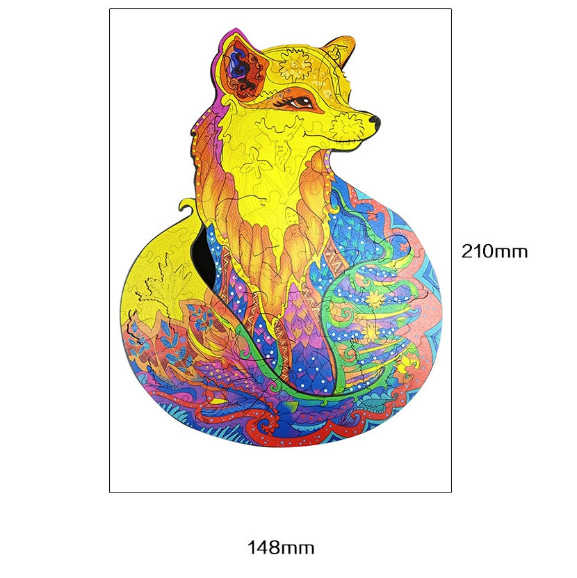 Animal head shape puzzle