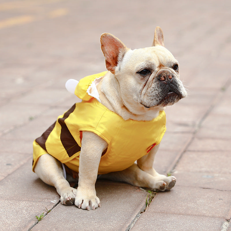 Vêtements imperméables pour animaux de compagnie d'abeille